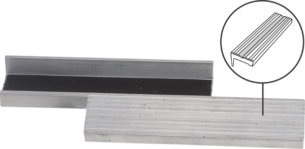 Bankschroef beschermbek | aluminium | breedte 125 mm | 2-dlg