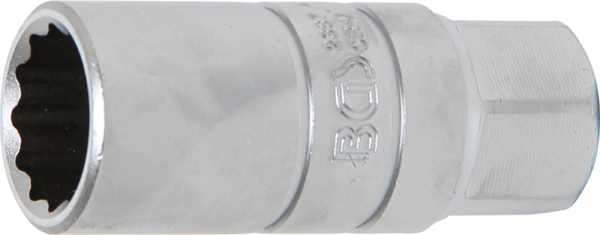 Bougiedopsleutel met rubberring, twaalfkant | 10 mm (3/8