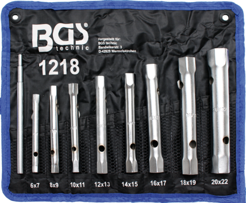 Bougie Sleutel Set | 6 x 7 - 20 x 22 mm | 9-dlg
