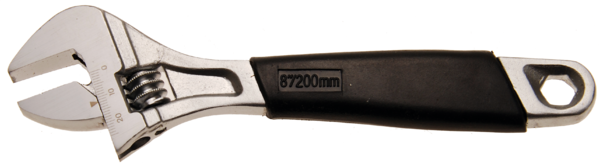 Verstelbare moersleutel met kunststof greep | max. 25 mm