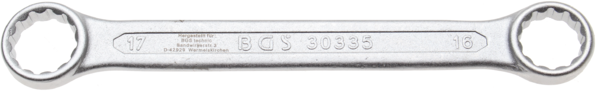 Ringsleutel | extra plat | 16 x 17 mm