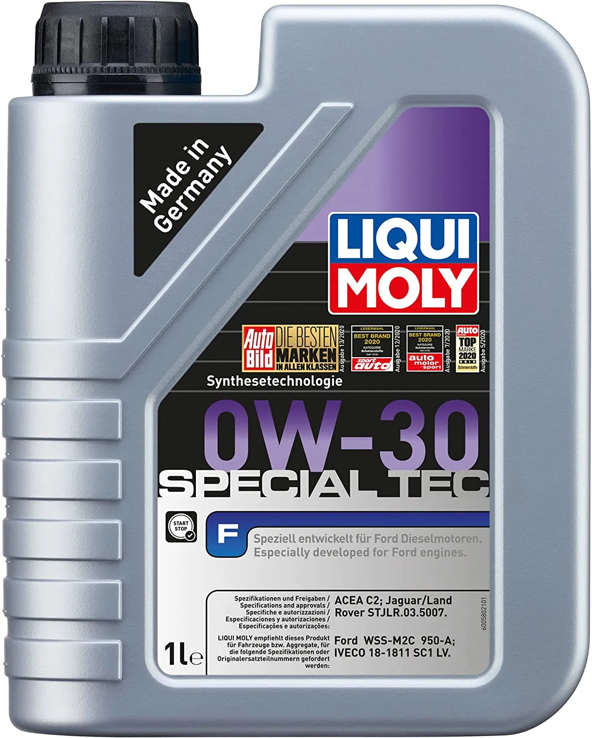 1L Liqui Moly 8902 0W30 Special Tec F Motorolie C2 API SN WSSM2C950A STJLR.03.5007 181811SC1LV 