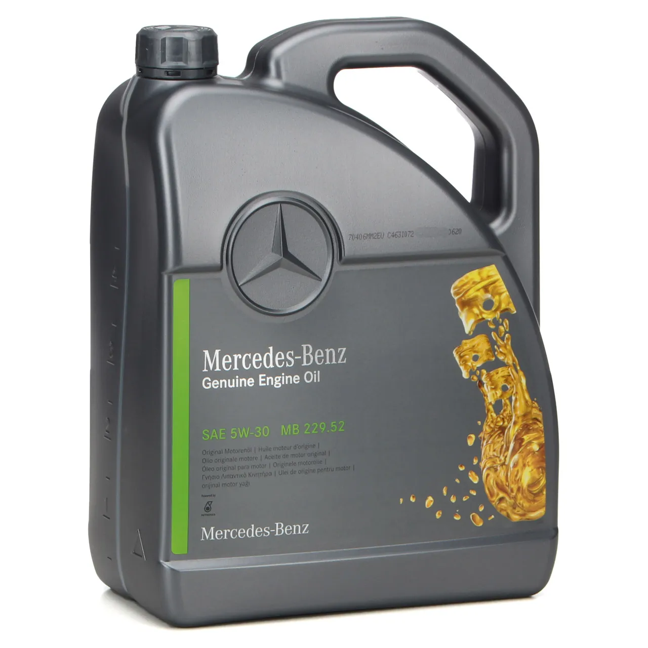 Origineel Motorolie Mercedes 5W30 229.52 5L 000989700613