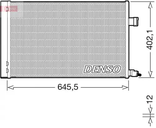 Condensor, airconditioning DENSO