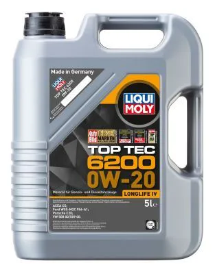 Liqui Moly 0W20 Top Tec 6200 Motorolie ( 5L ) 20789 LongLife IV C5 WSSM2C956A1 C20 508 00/509 00