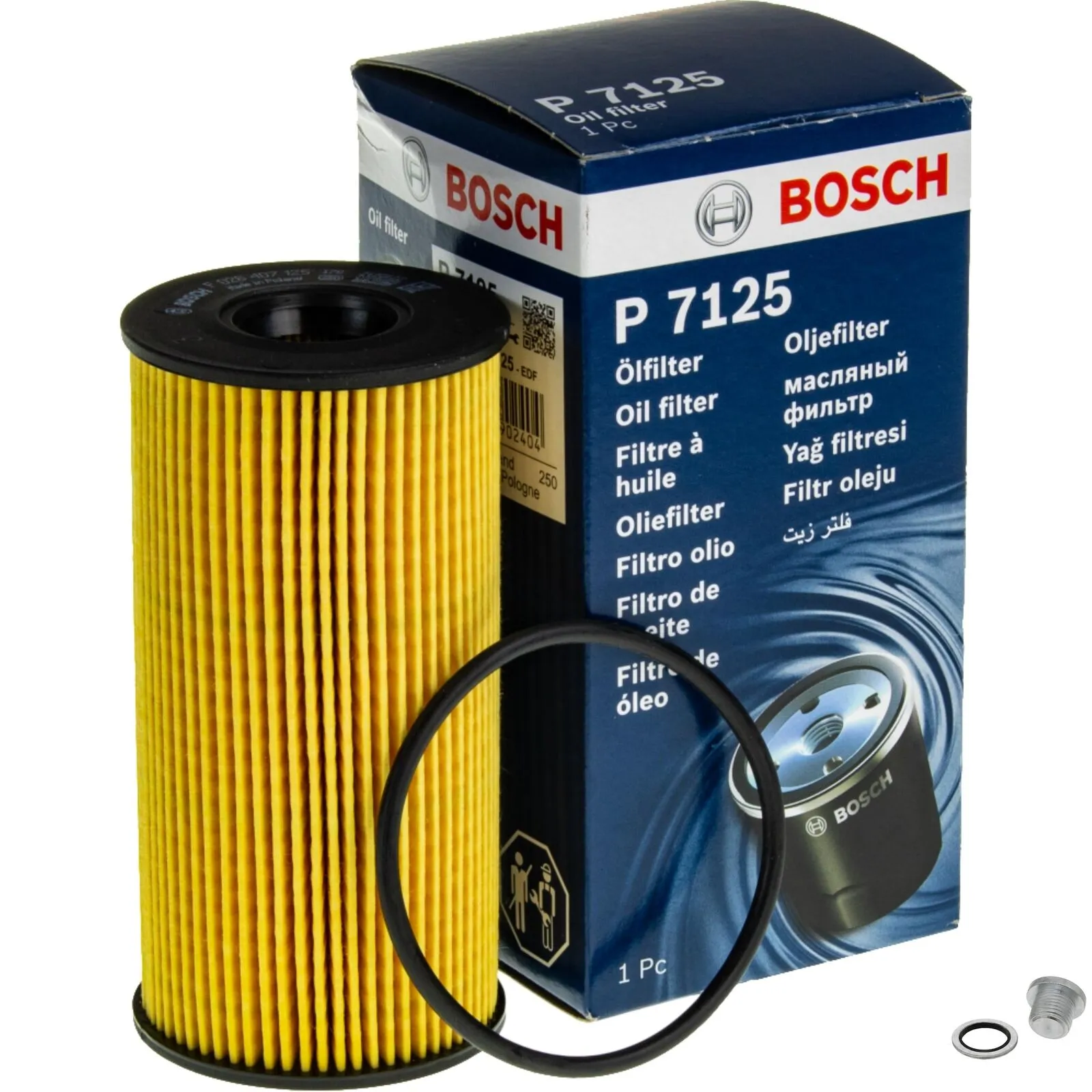 Oliefilter Bosch P7125  FIAT MERCEDES NISSAN OPEL RENAULT