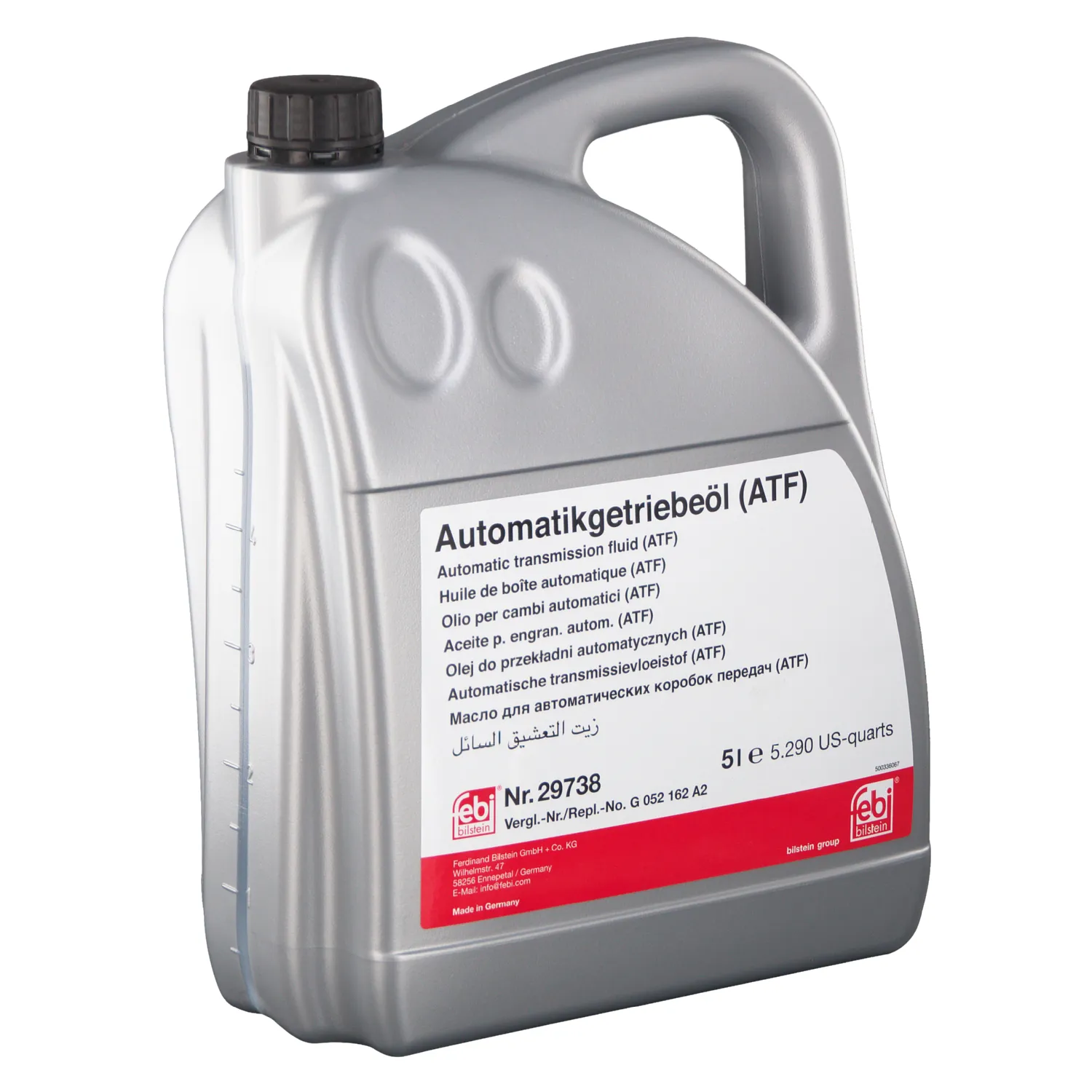 5 liter Febi Automatische Versnellingsbakolie ATF voor Audi VW Mercedes Bmw MB 236.11 LA2634 G 052 162 A2