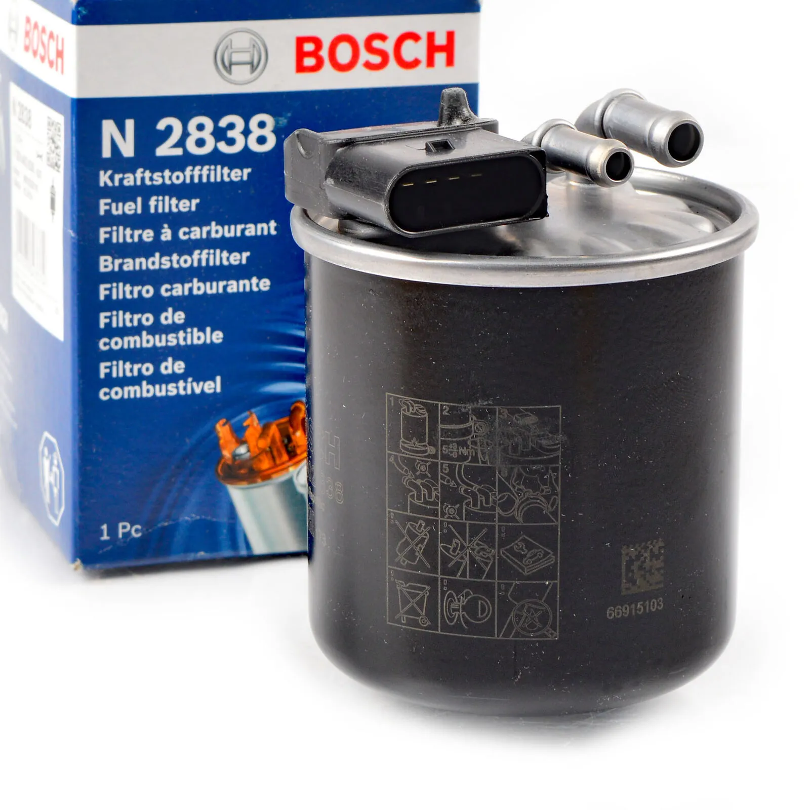 Bosch Brandstoffilter F026402838 ( N2838 ) Mercedes Benz