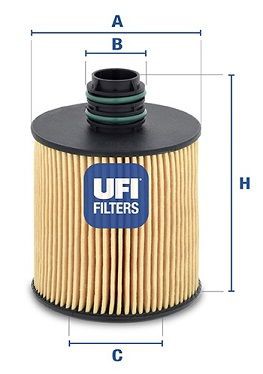 Oliefilter UFI
