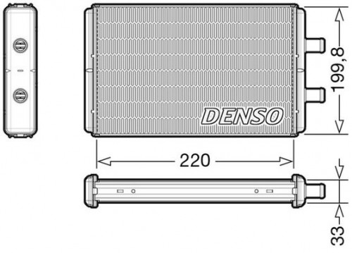 Kachelradiateur, interieurverwarming DENSO