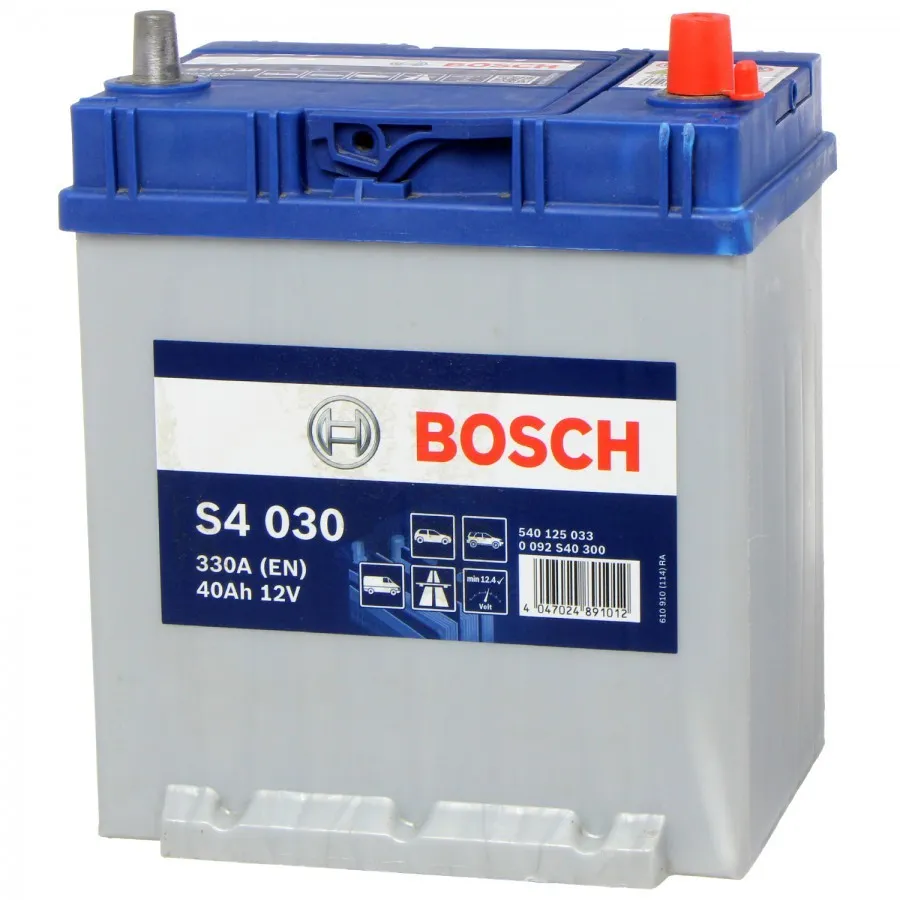 Accu Bosch S4030 12V 40Ah Zuur 0092S40300 / 0 092 S40 300