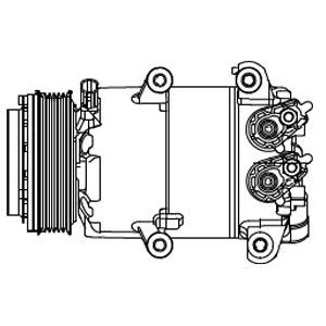 Compressor, airconditioning DELPHI