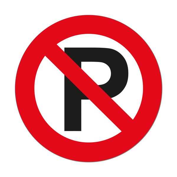 sticker parkeren verboden