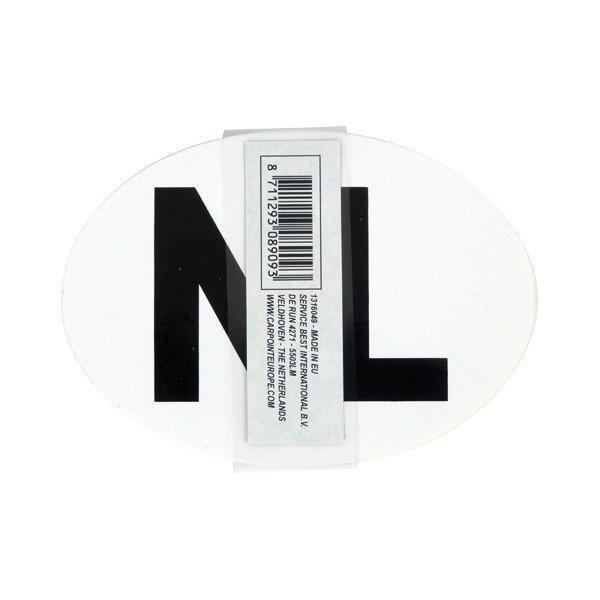 stickers nl vinyl wit 20x 112x80mm