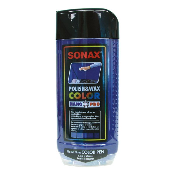 sonax 02962000 polish & wax blauw 500ml
