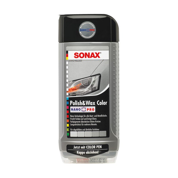 sonax 02963000 polish&wax zilver/grijs 500ml