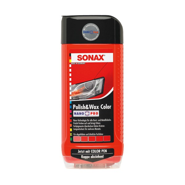 sonax 02964000 polish & wax rood 500ml