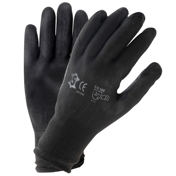 handschoenen pu zwart maat 10 (xxl)