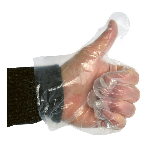 carpoint pe handschoenen l transparant afscheurbaar 100st/blok